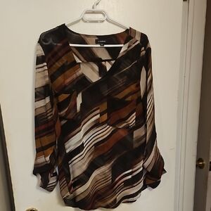 Le Chateau Women's Multicolor Striped Blouse